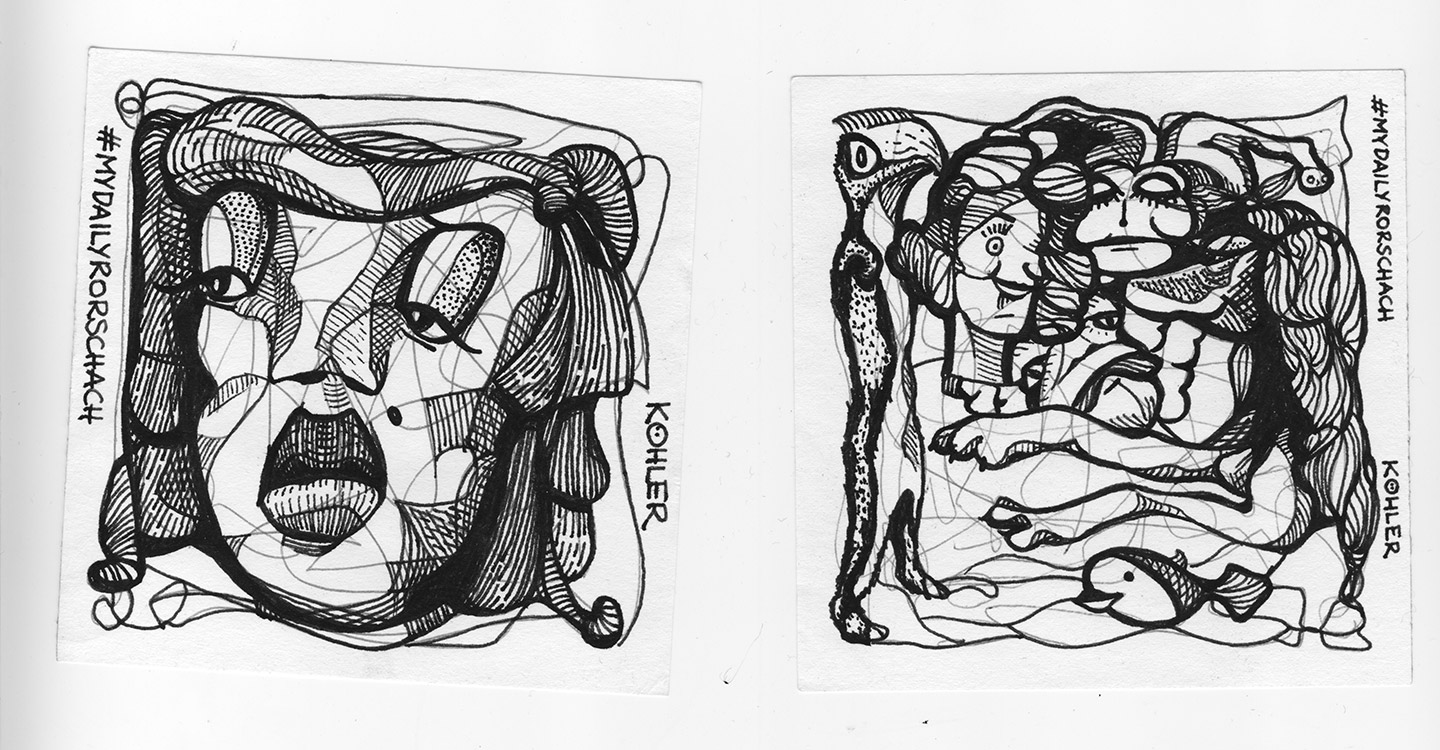 Sketches #mydailyrorschach by Barbara Köhler