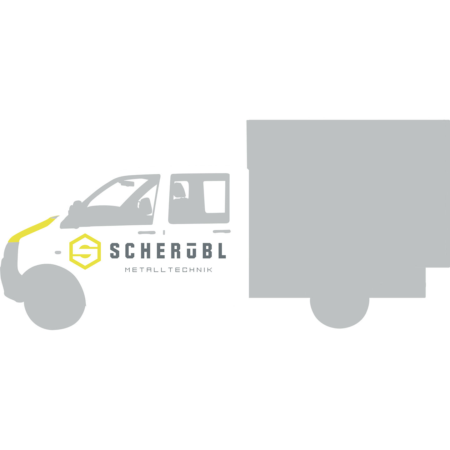 Alexander Scherübl Metalltechnik – KFZ-Autobeklebung Transportation Car with corporate design