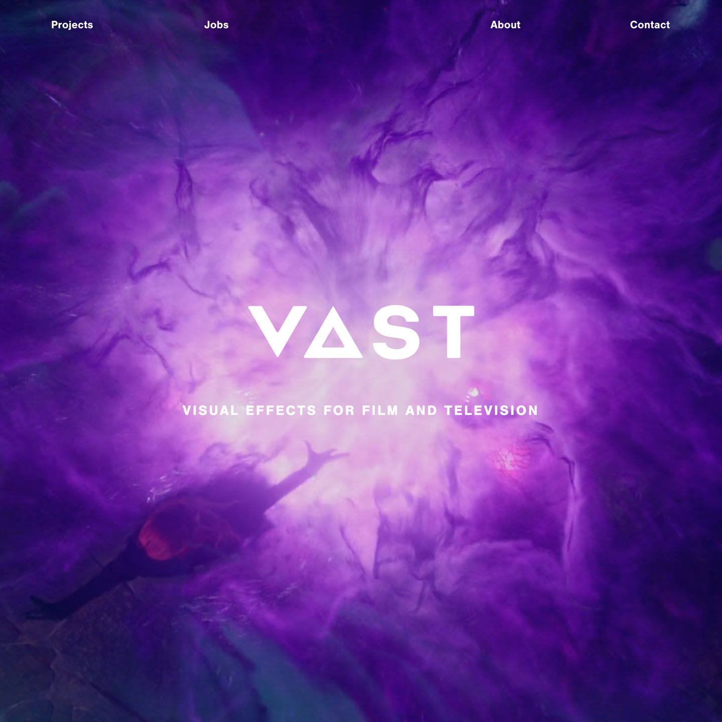 Screenshot of the homepage vast.pictures