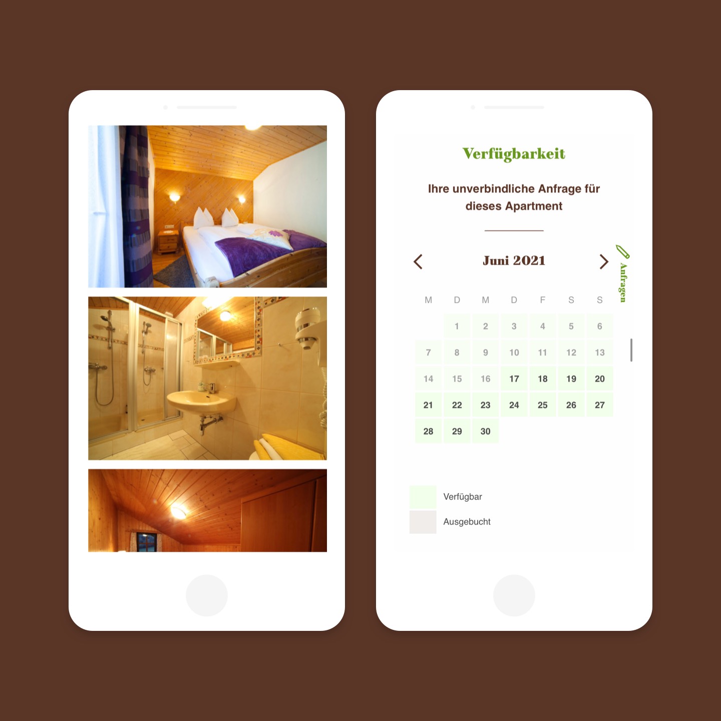 astlehen.at - mobile screens of apartment details page astlehen.at - mobile screens of apartment details page