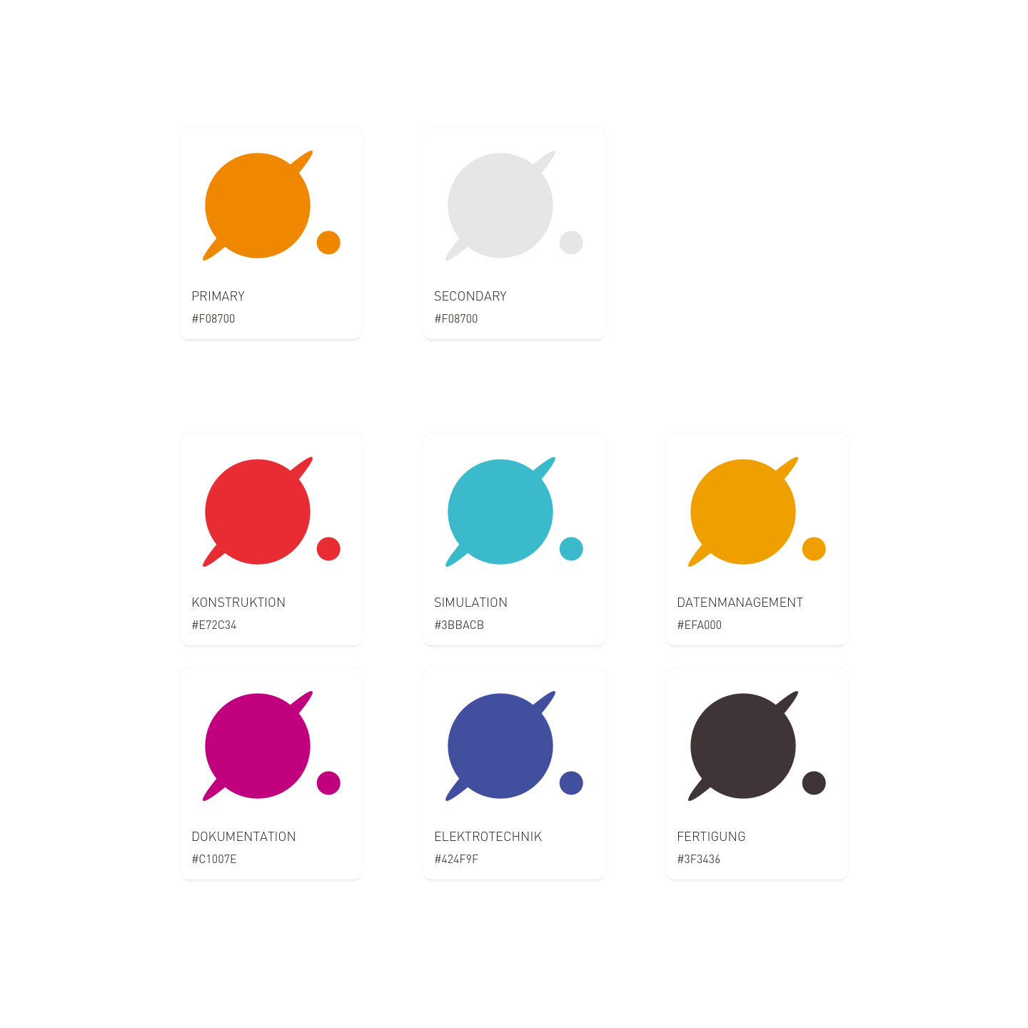 color palette of the website cad.at color palette of the website cad.at