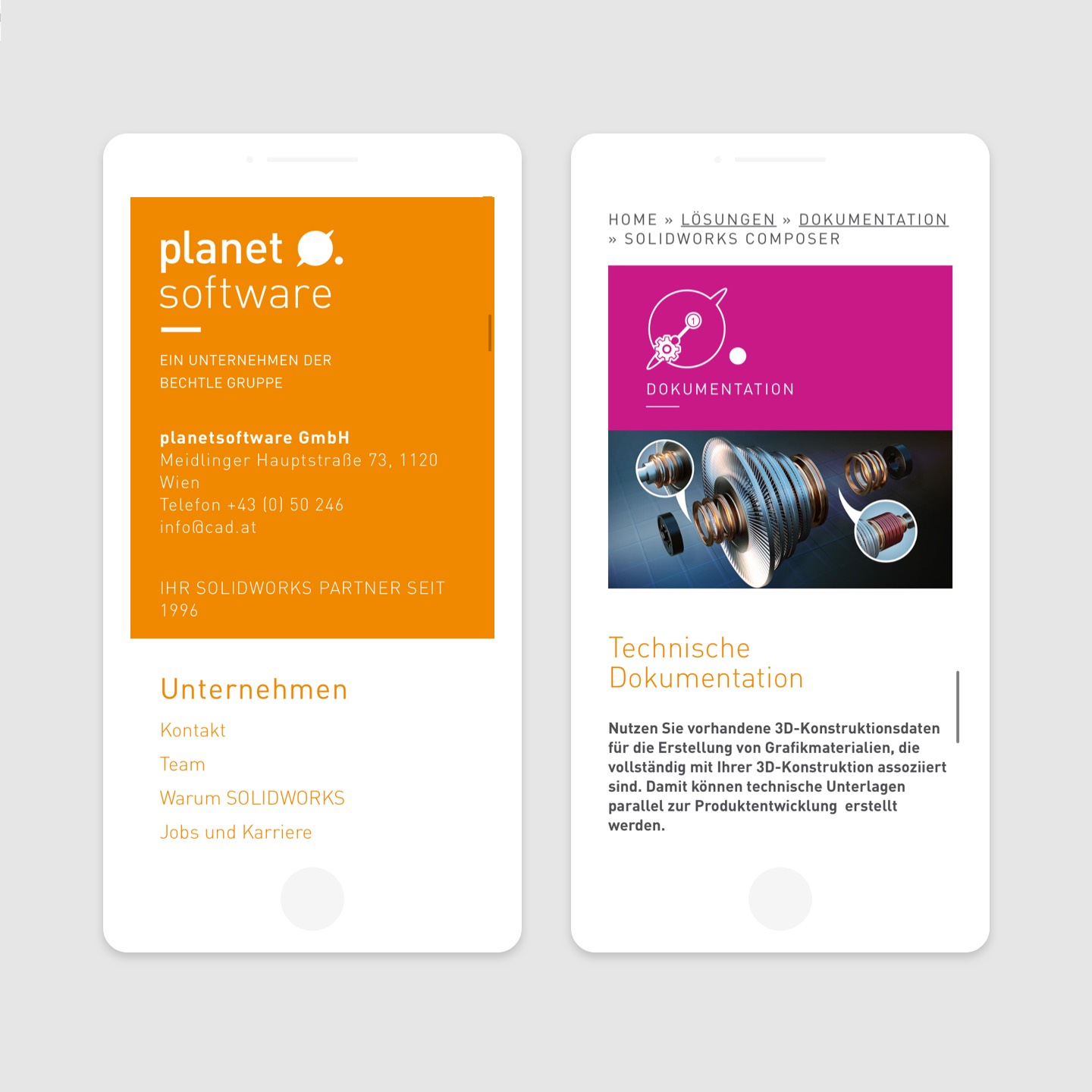 mobile screen designs of cad.at mobile screen designs of cad.at