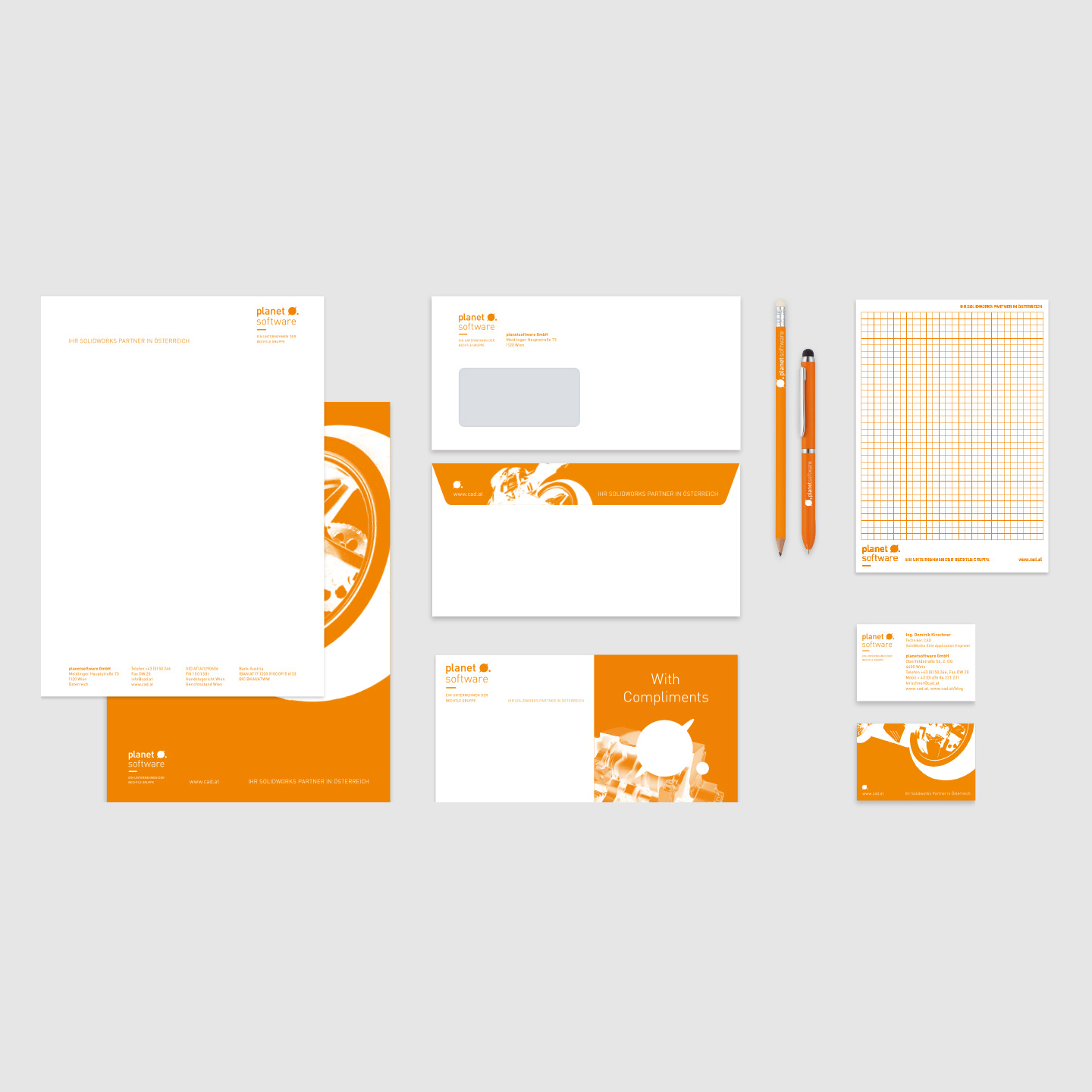 planetsoftware business stationery