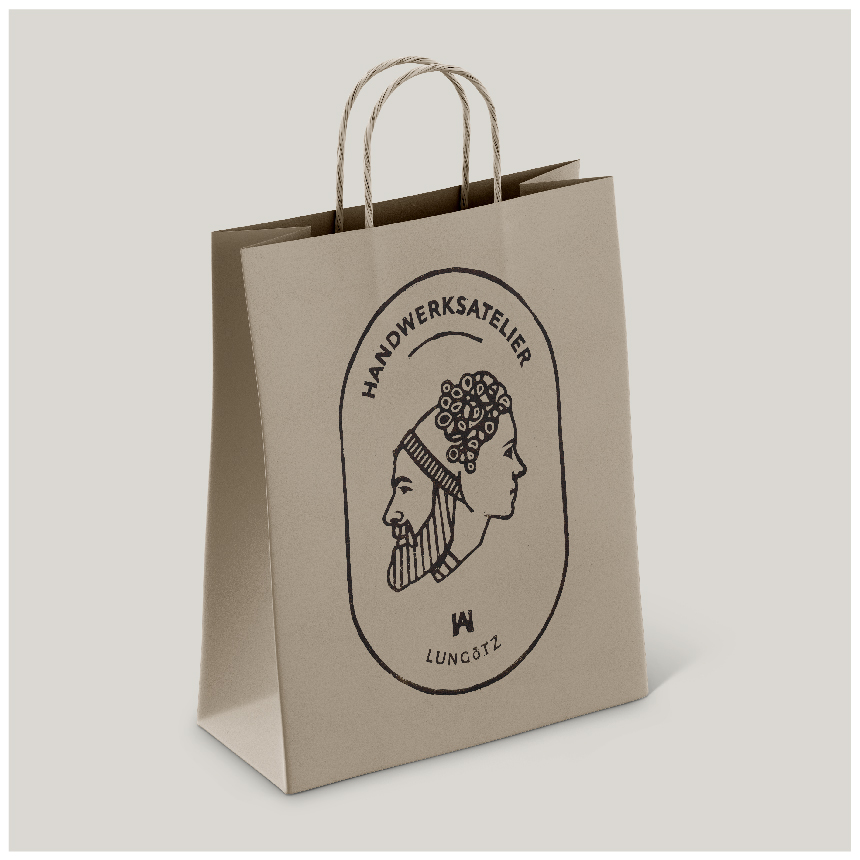 Paper Bag with Logo Print