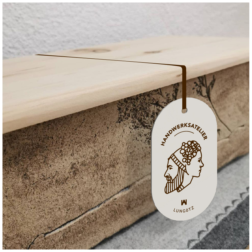 Label für das Handewerksatelier Lungötz Label für das Handewerksatelier Lungötz